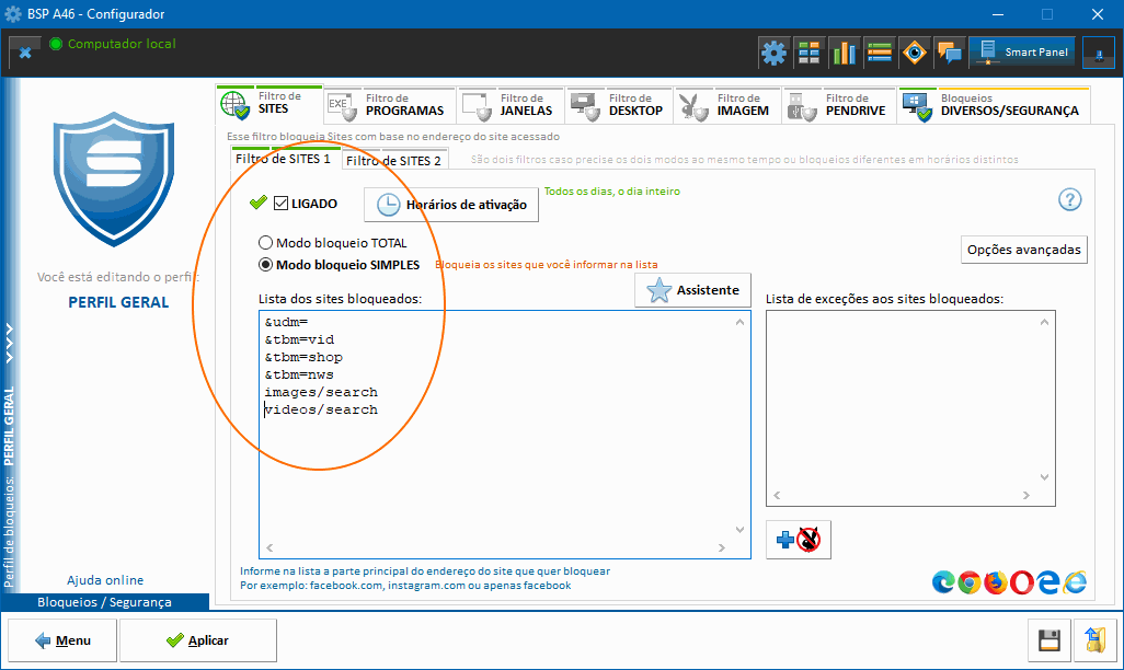 Como bloquear pesquisa de imagens e vídeos no Google ou Bing